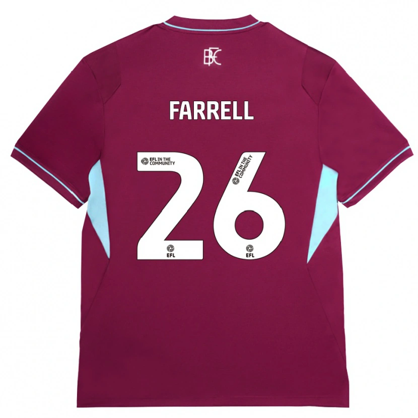 Danxen Heren Lucy Farrell #26 Bordeaux Groen Thuisshirt Thuistenue 2026/27 T-Shirt
