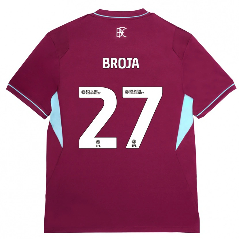 Danxen Heren Armando Broja #27 Bordeaux Groen Thuisshirt Thuistenue 2026/27 T-Shirt