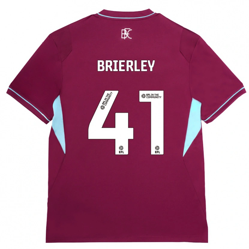 Danxen Heren George Brierley #41 Bordeaux Groen Thuisshirt Thuistenue 2026/27 T-Shirt