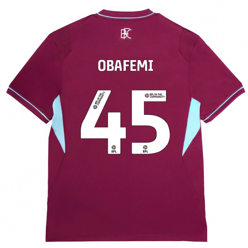 Danxen Heren Michael Obafemi #45 Bordeaux Groen Thuisshirt Thuistenue 2026/27 T-Shirt