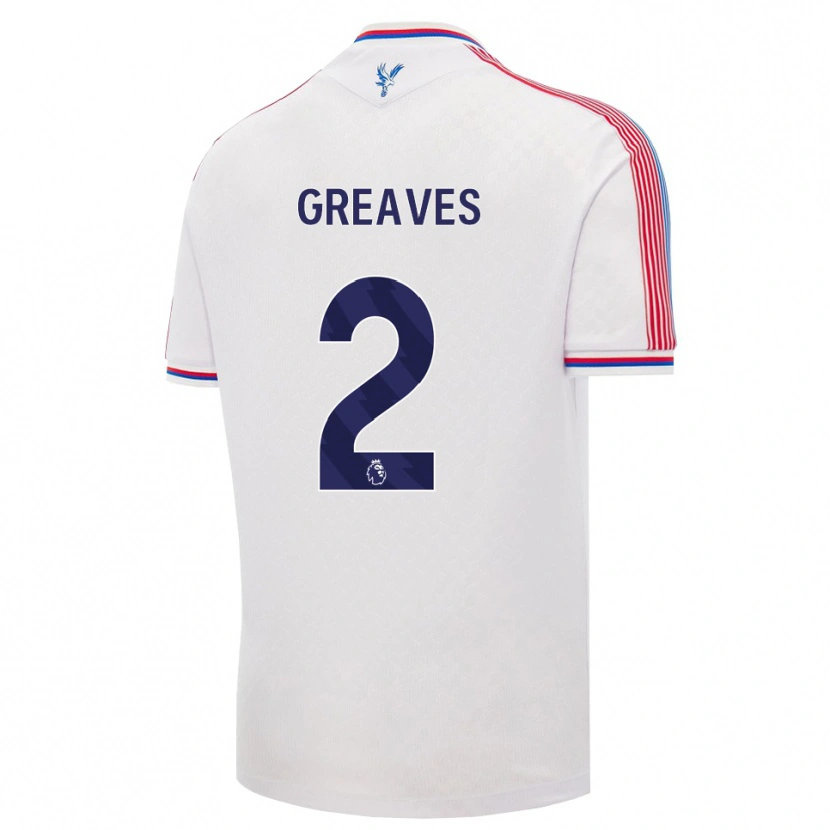 Danxen Heren Ajean-Ray Greaves #2 Wit Rood Blauw Thuisshirt Thuistenue 2026/27 T-Shirt