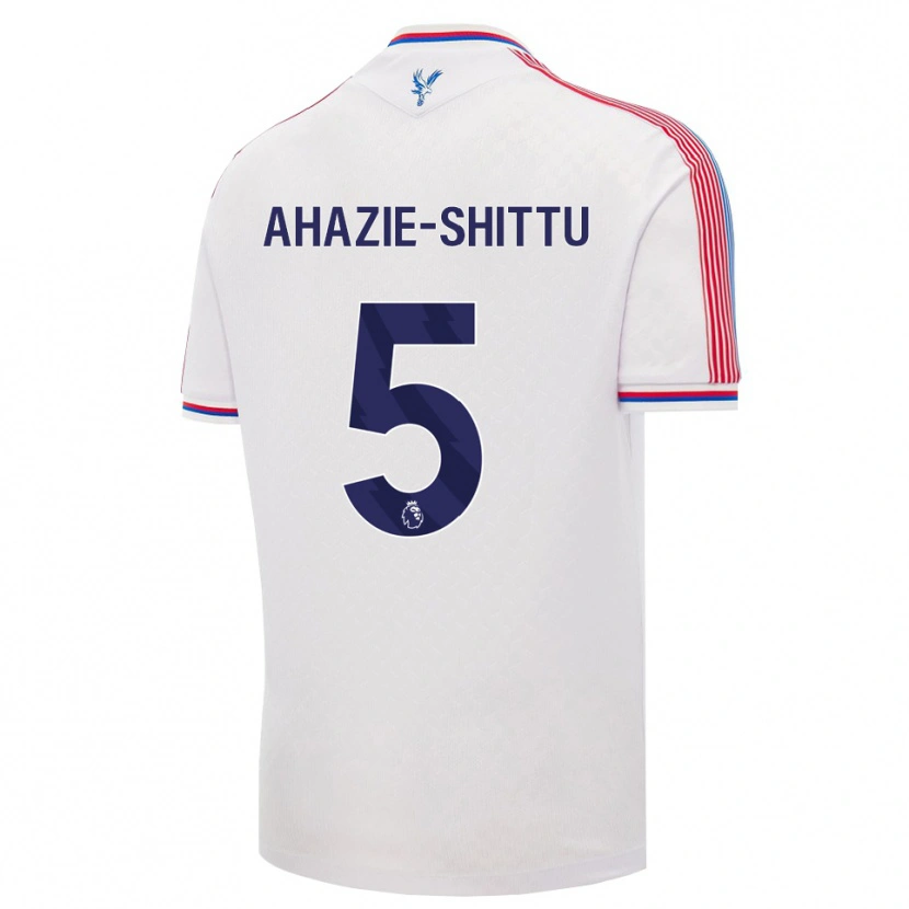 Danxen Heren Remi Ahazie-Shittu #5 Wit Rood Blauw Thuisshirt Thuistenue 2026/27 T-Shirt