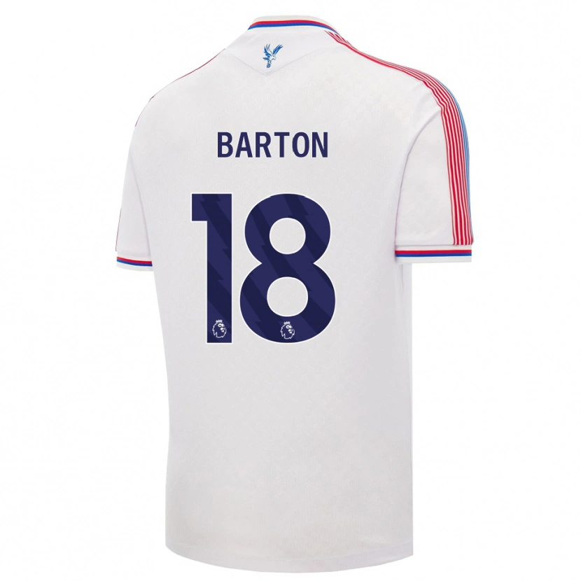 Danxen Heren Kirsty Barton #18 Wit Rood Blauw Thuisshirt Thuistenue 2026/27 T-Shirt