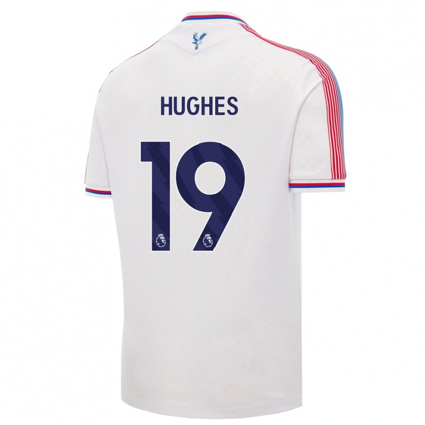 Danxen Heren Will Hughes #19 Wit Rood Blauw Thuisshirt Thuistenue 2026/27 T-Shirt