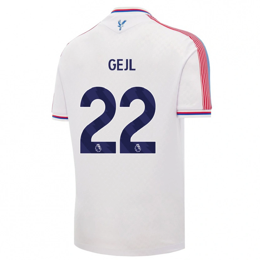 Danxen Heren Mille Gejl #22 Wit Rood Blauw Thuisshirt Thuistenue 2026/27 T-Shirt