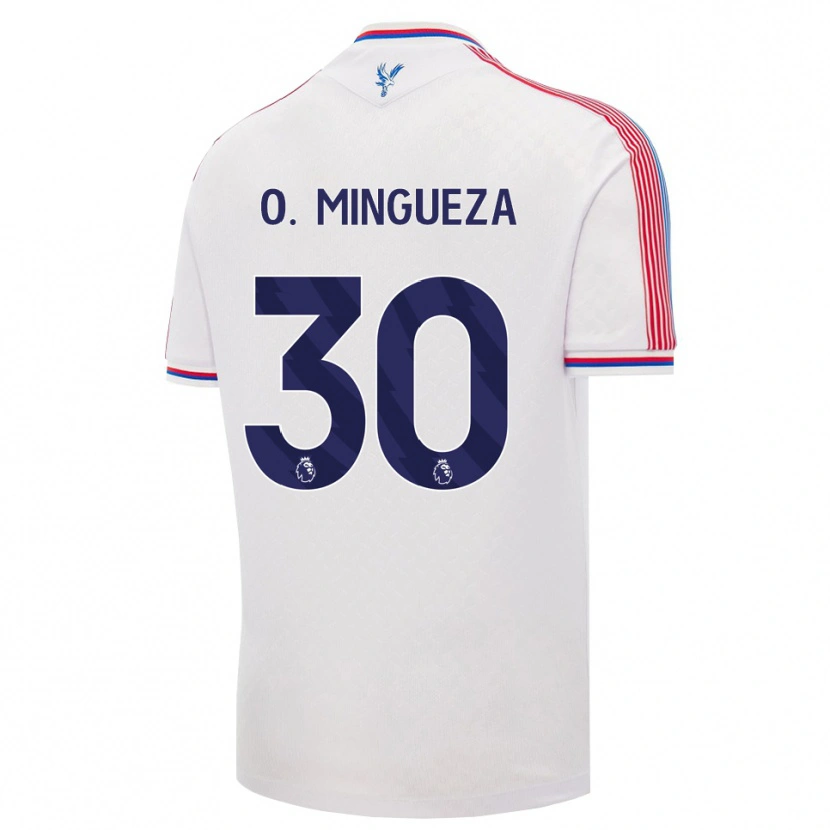 Danxen Heren Óscar Mingueza #30 Wit Rood Blauw Thuisshirt Thuistenue 2026/27 T-Shirt