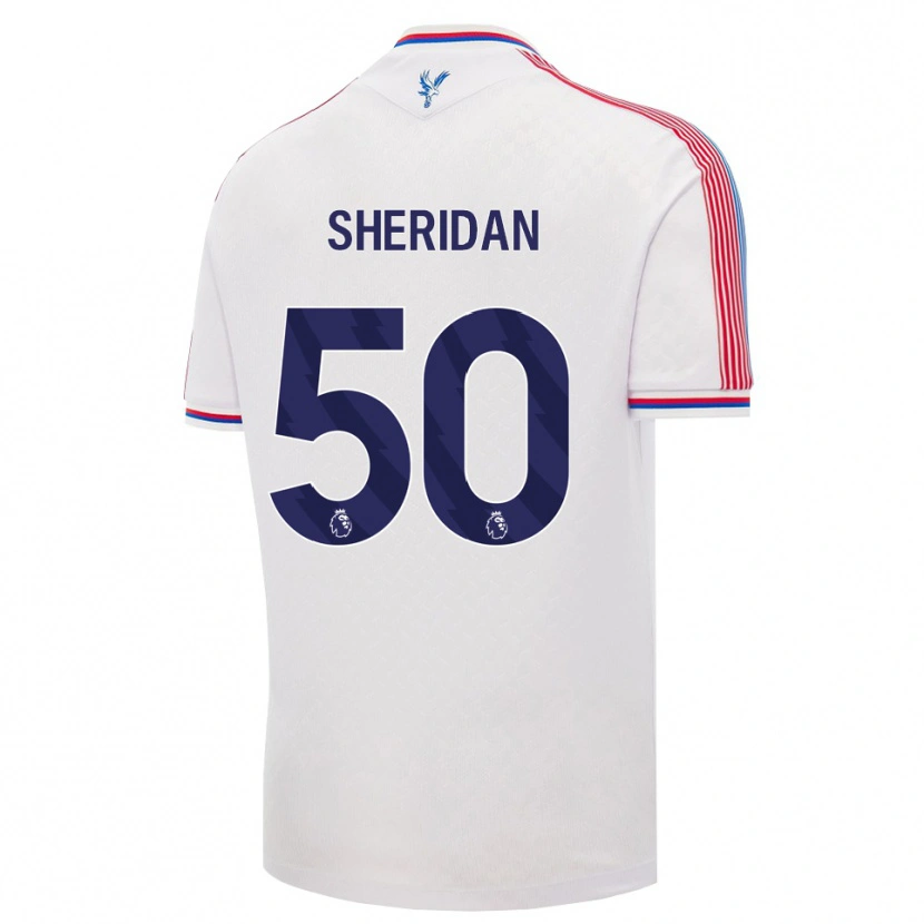 Danxen Heren Joe Sheridan #50 Wit Rood Blauw Thuisshirt Thuistenue 2026/27 T-Shirt