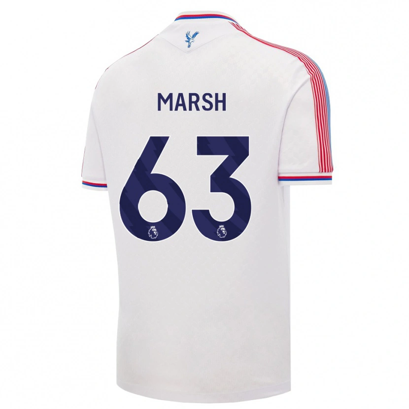 Danxen Heren Zach Marsh #63 Wit Rood Blauw Thuisshirt Thuistenue 2026/27 T-Shirt