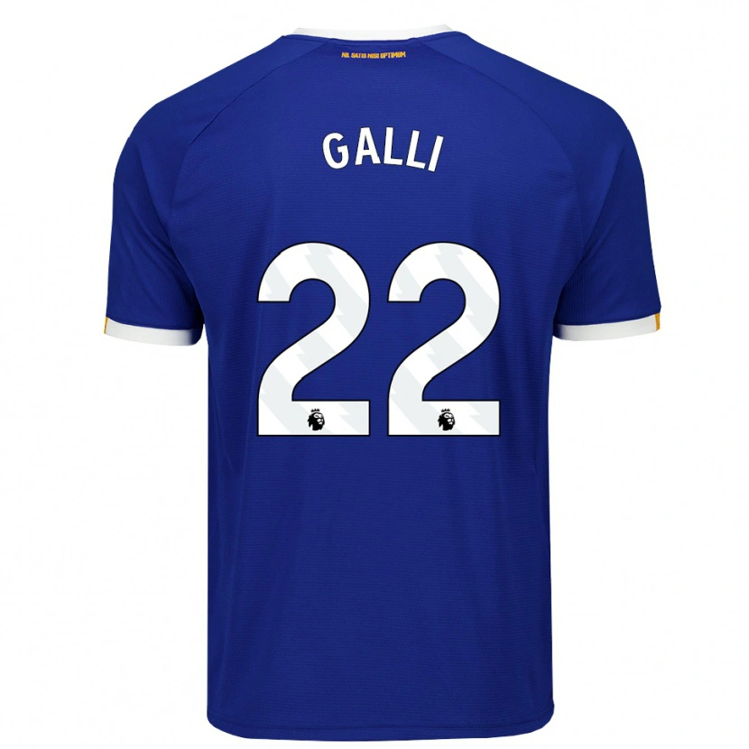 Danxen Heren Aurora Galli #22 Blauw Wit Geel Thuisshirt Thuistenue 2026/27 T-Shirt