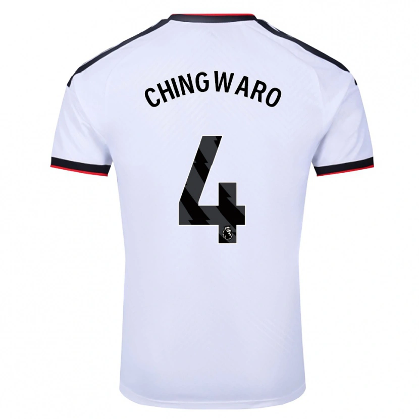 Danxen Heren Seth Chingwaro #4 Wit Zwart Rood Thuisshirt Thuistenue 2026/27 T-Shirt