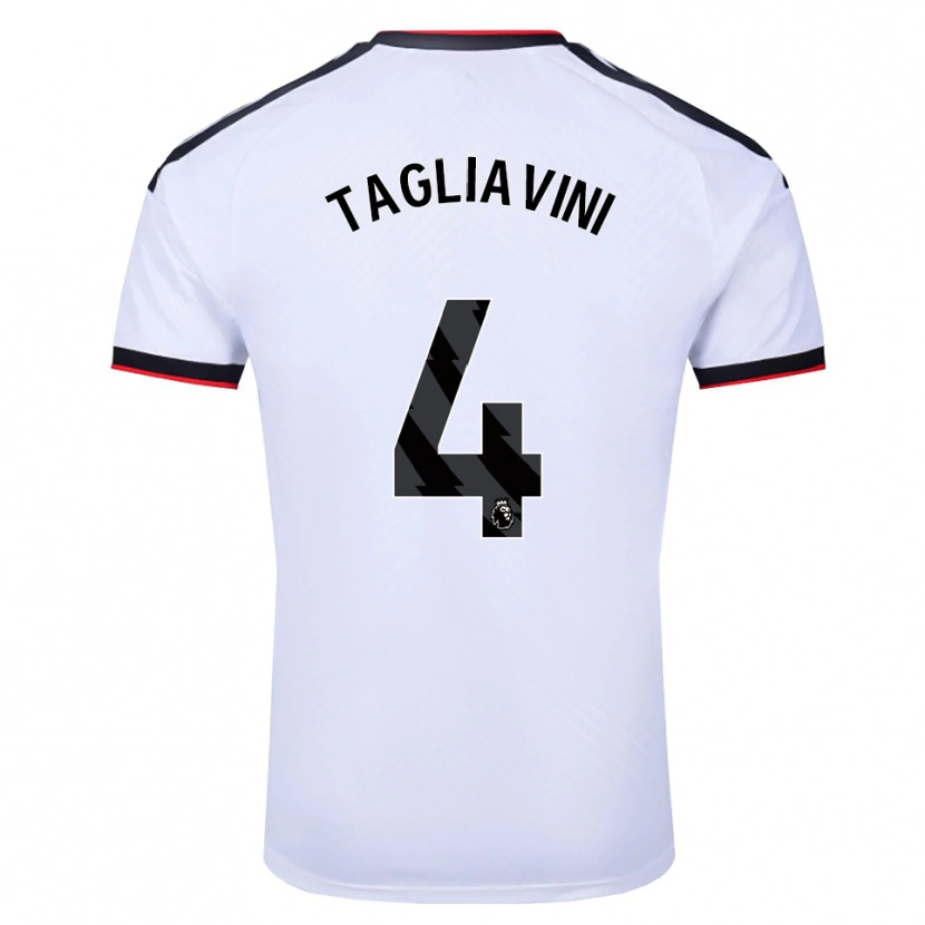 Danxen Heren Ella Tagliavini #4 Wit Zwart Rood Thuisshirt Thuistenue 2026/27 T-Shirt