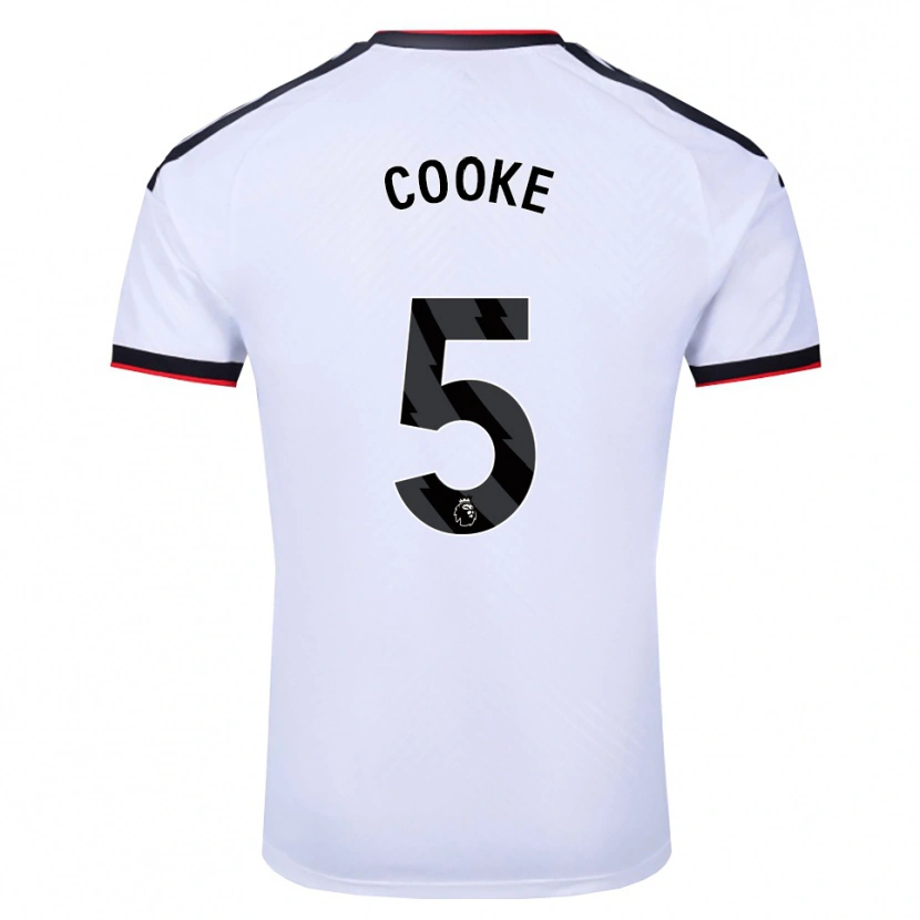 Danxen Heren Logan Cooke #5 Wit Zwart Rood Thuisshirt Thuistenue 2026/27 T-Shirt