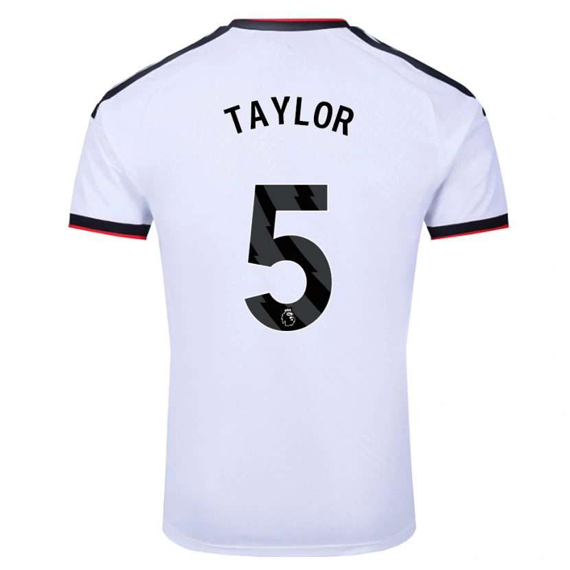 Danxen Heren Archie Taylor #5 Wit Zwart Rood Thuisshirt Thuistenue 2026/27 T-Shirt