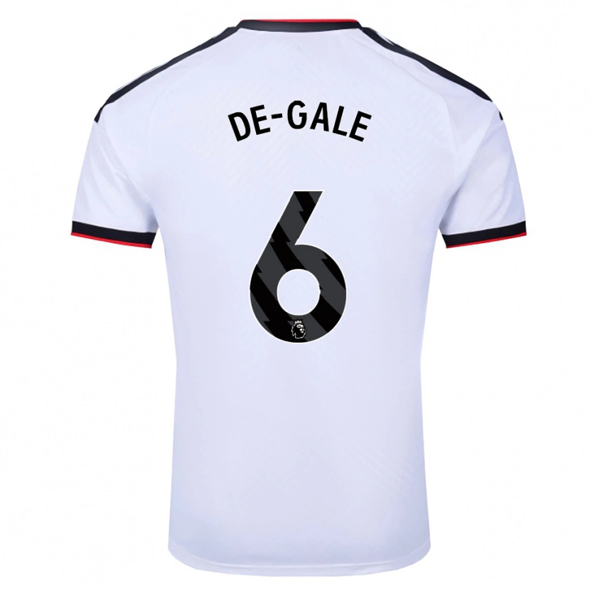 Danxen Heren Dylan De-Gale #6 Wit Zwart Rood Thuisshirt Thuistenue 2026/27 T-Shirt