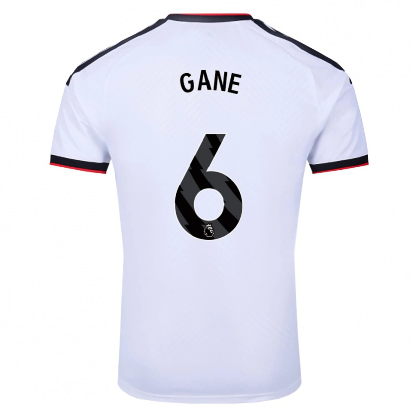 Danxen Heren Evie Gane #6 Wit Zwart Rood Thuisshirt Thuistenue 2026/27 T-Shirt