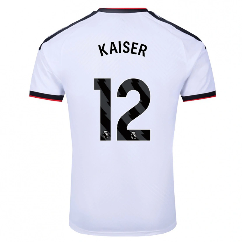 Danxen Heren Dino Kaiser #12 Wit Zwart Rood Thuisshirt Thuistenue 2026/27 T-Shirt