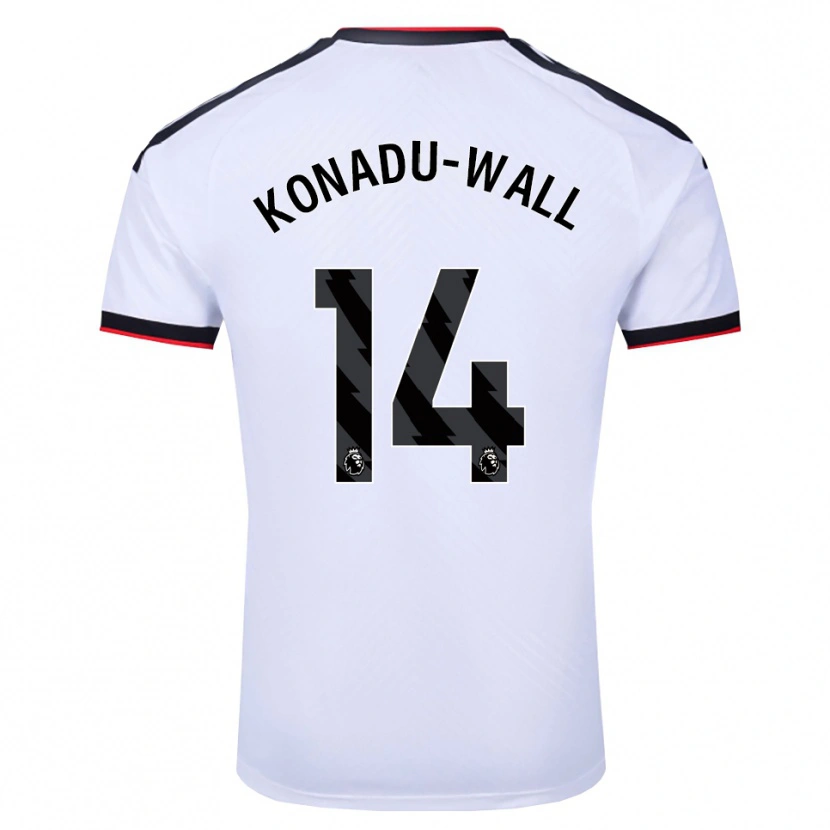 Danxen Heren Lewis Konadu-Wall #14 Wit Zwart Rood Thuisshirt Thuistenue 2026/27 T-Shirt