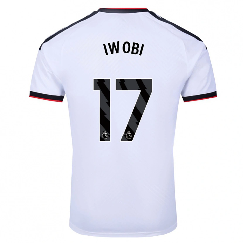 Danxen Heren Alex Iwobi #17 Wit Zwart Rood Thuisshirt Thuistenue 2026/27 T-Shirt