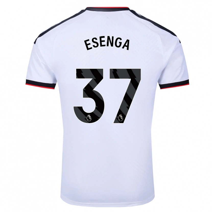 Danxen Heren Jonathan Esenga #37 Wit Zwart Rood Thuisshirt Thuistenue 2026/27 T-Shirt