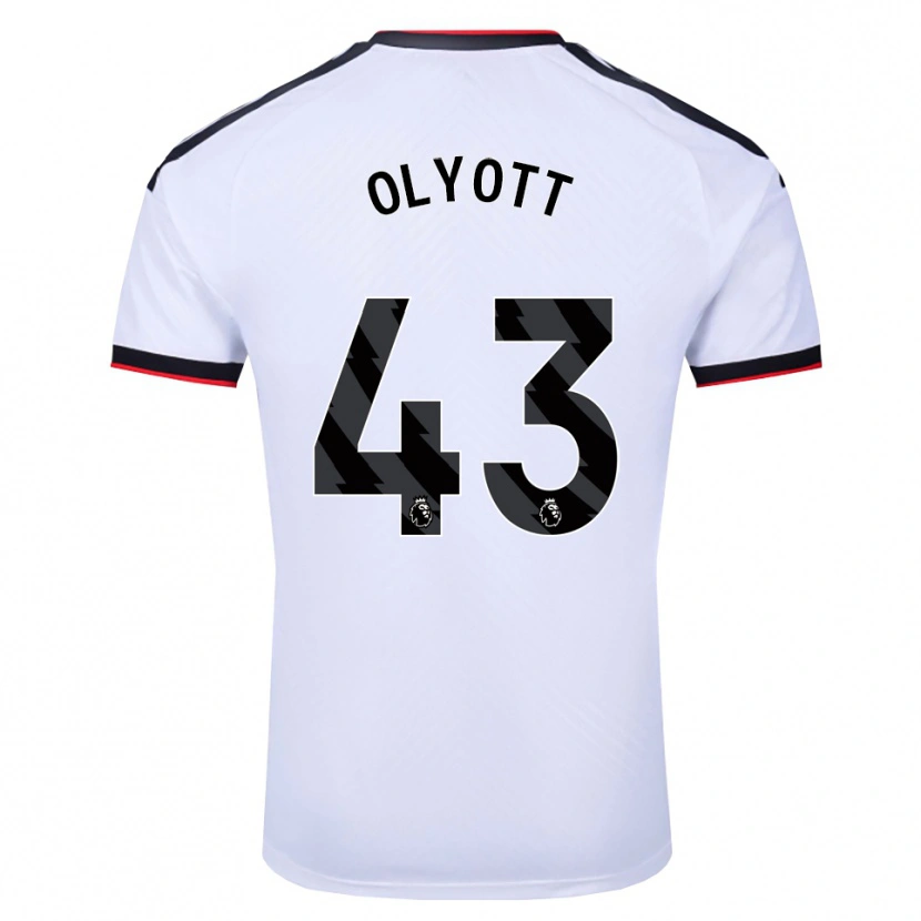 Danxen Heren Tom Olyott #43 Wit Zwart Rood Thuisshirt Thuistenue 2026/27 T-Shirt