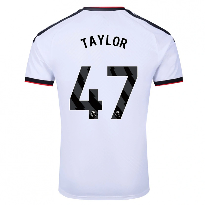 Danxen Heren Bo Taylor #47 Wit Zwart Rood Thuisshirt Thuistenue 2026/27 T-Shirt
