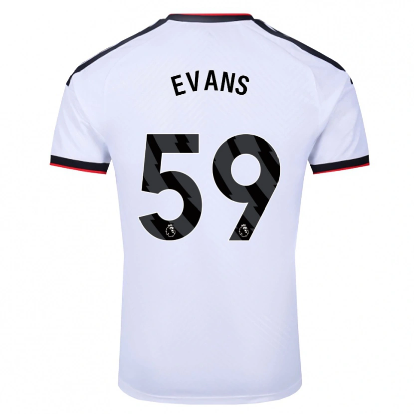 Danxen Heren Aidan Evans #59 Wit Zwart Rood Thuisshirt Thuistenue 2026/27 T-Shirt