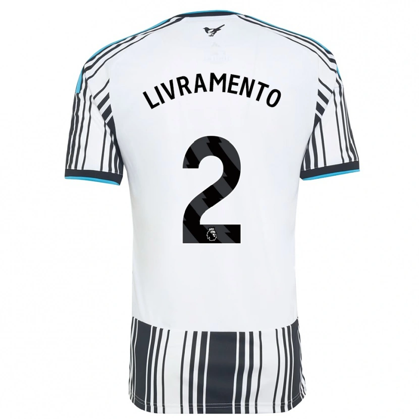 Danxen Heren Tino Livramento #2 Hemelsblauw Zwart Wit Thuisshirt Thuistenue 2026/27 T-Shirt