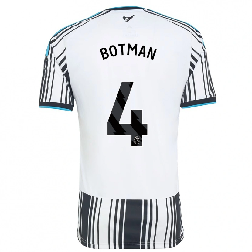 Danxen Heren Sven Botman #4 Hemelsblauw Zwart Wit Thuisshirt Thuistenue 2026/27 T-Shirt