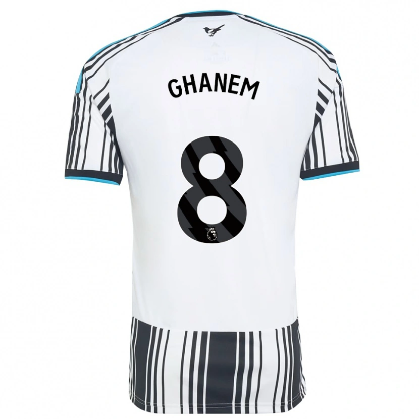 Danxen Heren Muawiya Ghanem #8 Hemelsblauw Zwart Wit Thuisshirt Thuistenue 2026/27 T-Shirt