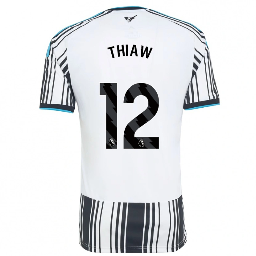 Danxen Heren Malick Thiaw #12 Hemelsblauw Zwart Wit Thuisshirt Thuistenue 2026/27 T-Shirt