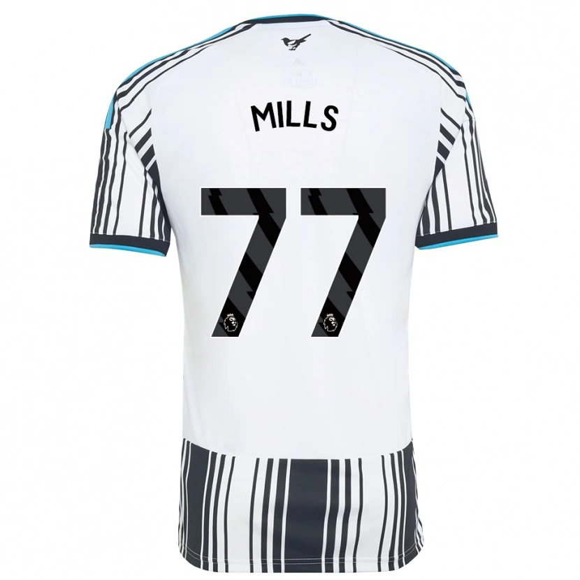 Danxen Heren Michael Mills #77 Hemelsblauw Zwart Wit Thuisshirt Thuistenue 2026/27 T-Shirt