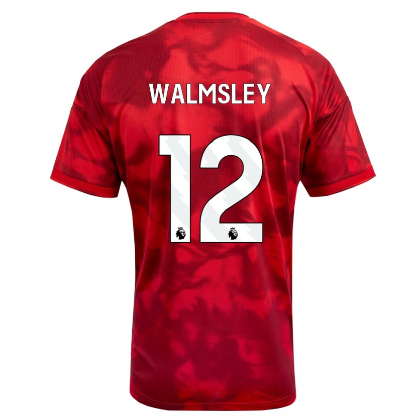 Danxen Heren Joseph Walmsley #12 Krimson Wit Thuisshirt Thuistenue 2026/27 T-Shirt