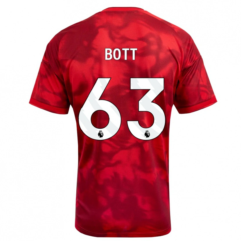 Danxen Heren Aaron Bott #63 Krimson Wit Thuisshirt Thuistenue 2026/27 T-Shirt