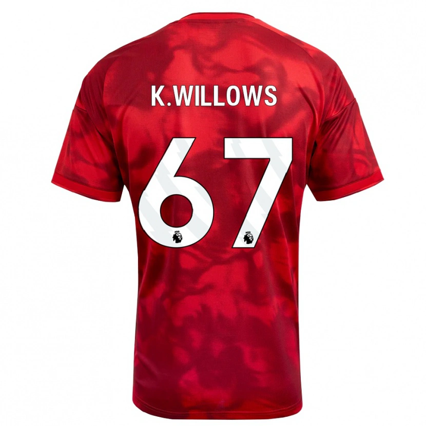 Danxen Heren Keehan Willows #67 Krimson Wit Thuisshirt Thuistenue 2026/27 T-Shirt