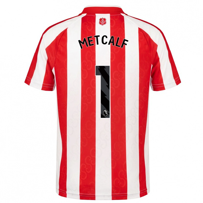 Danxen Heren Ben Metcalf #1 Rood Wit Zwart Thuisshirt Thuistenue 2026/27 T-Shirt