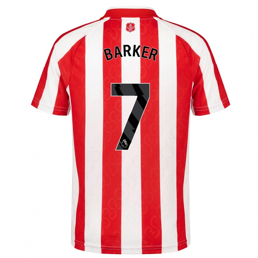 Danxen Heren James Barker #7 Rood Wit Zwart Thuisshirt Thuistenue 2026/27 T-Shirt