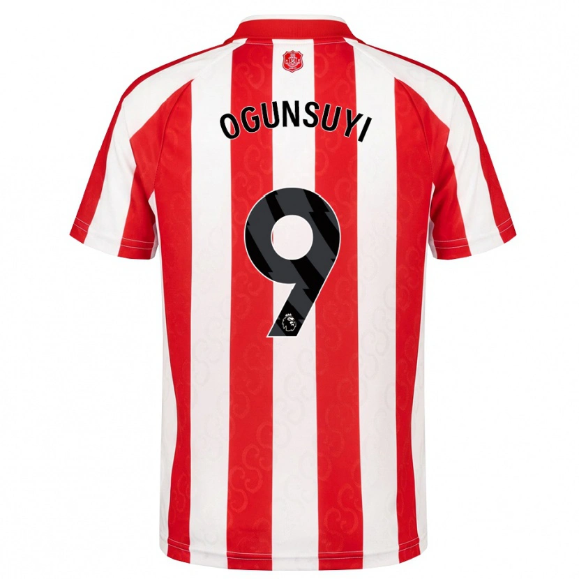 Danxen Heren Trey Samuel-Ogunsuyi #9 Rood Wit Zwart Thuisshirt Thuistenue 2026/27 T-Shirt