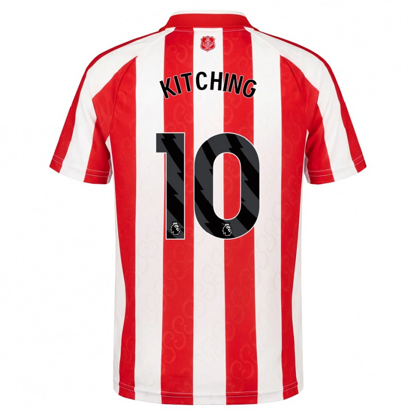 Danxen Heren Katie Kitching #10 Rood Wit Zwart Thuisshirt Thuistenue 2026/27 T-Shirt
