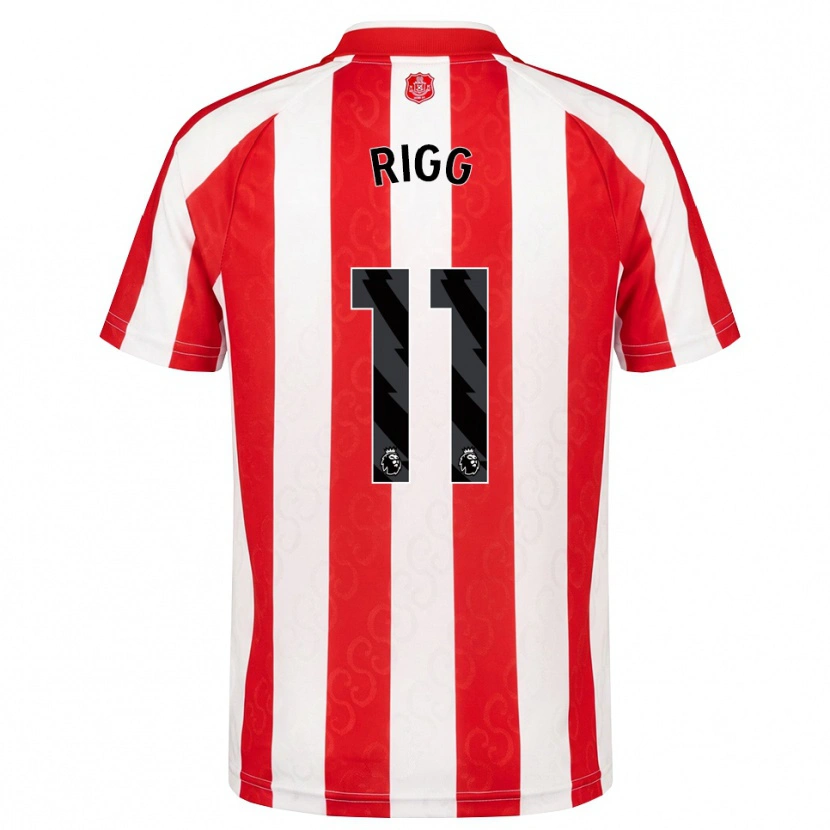 Danxen Heren Chris Rigg #11 Rood Wit Zwart Thuisshirt Thuistenue 2026/27 T-Shirt
