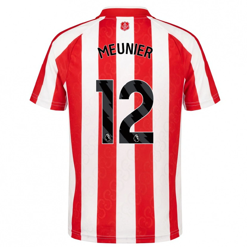 Danxen Heren Thomas Meunier #12 Rood Wit Zwart Thuisshirt Thuistenue 2026/27 T-Shirt
