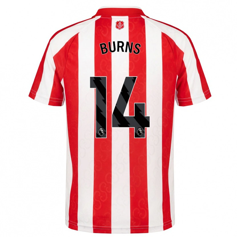 Danxen Heren Matthew Burns #14 Rood Wit Zwart Thuisshirt Thuistenue 2026/27 T-Shirt