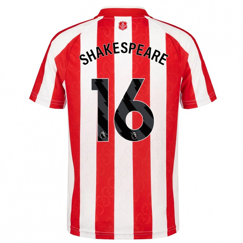 Danxen Heren Caleb Shakespeare #16 Rood Wit Zwart Thuisshirt Thuistenue 2026/27 T-Shirt