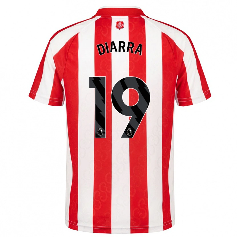 Danxen Heren Habib Diarra #19 Rood Wit Zwart Thuisshirt Thuistenue 2026/27 T-Shirt