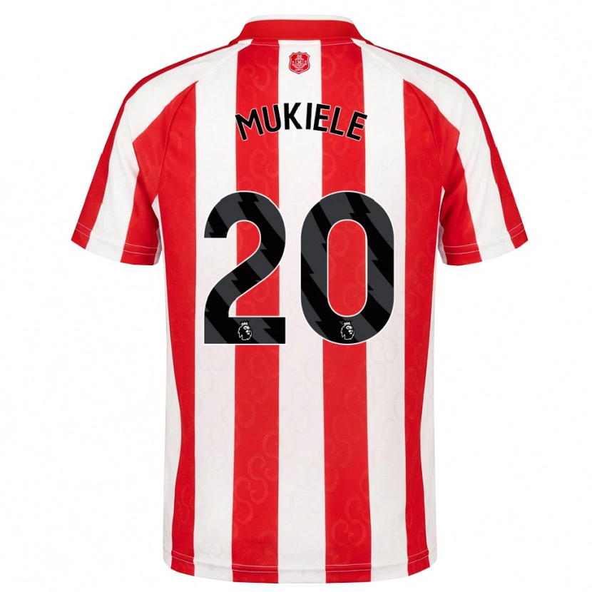 Danxen Heren Nordi Mukiele #20 Rood Wit Zwart Thuisshirt Thuistenue 2026/27 T-Shirt