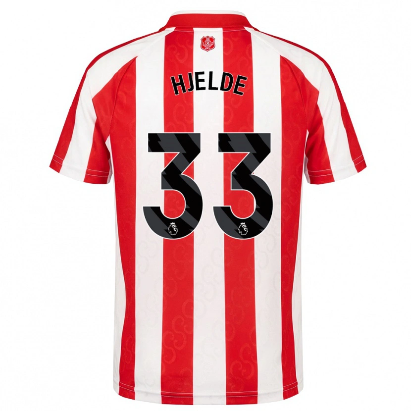 Danxen Heren Leo Fuhr Hjelde #33 Rood Wit Zwart Thuisshirt Thuistenue 2026/27 T-Shirt