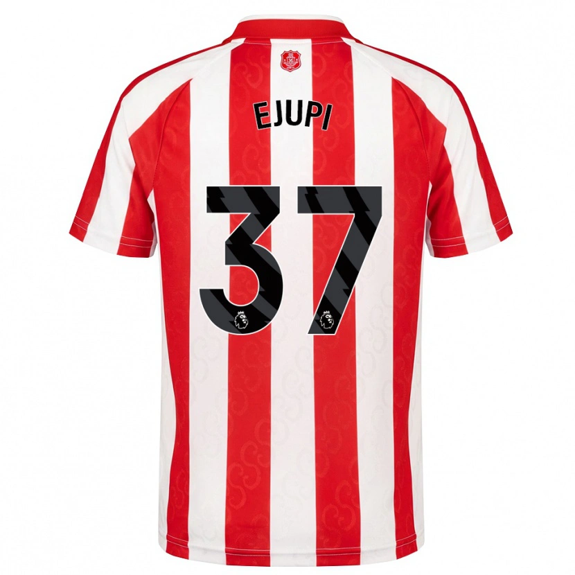 Danxen Heren Elizabeta Ejupi #37 Rood Wit Zwart Thuisshirt Thuistenue 2026/27 T-Shirt