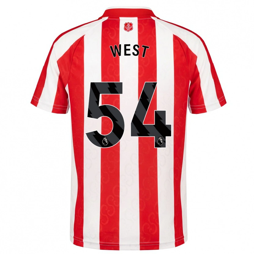 Danxen Heren Ella West #54 Rood Wit Zwart Thuisshirt Thuistenue 2026/27 T-Shirt