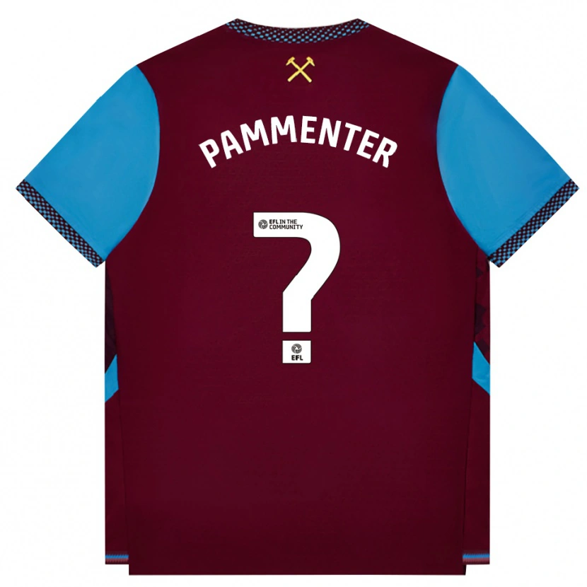 Danxen Heren Bailey Pammenter #0 Bordeaux Korenbloemblauw Thuisshirt Thuistenue 2026/27 T-Shirt