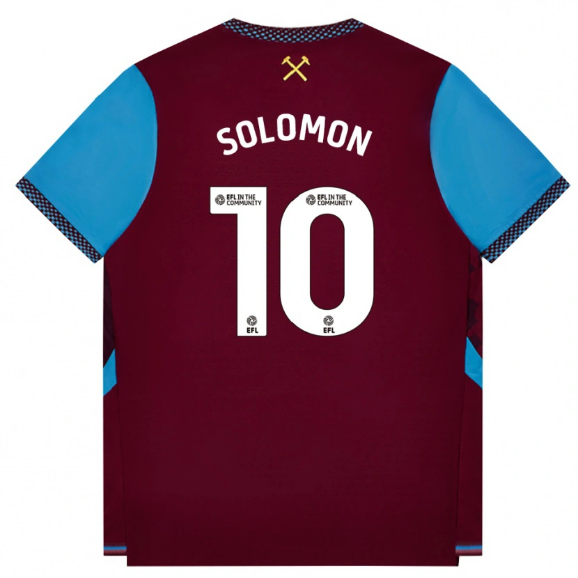 Danxen Heren Manor Solomon #10 Bordeaux Korenbloemblauw Thuisshirt Thuistenue 2026/27 T-Shirt