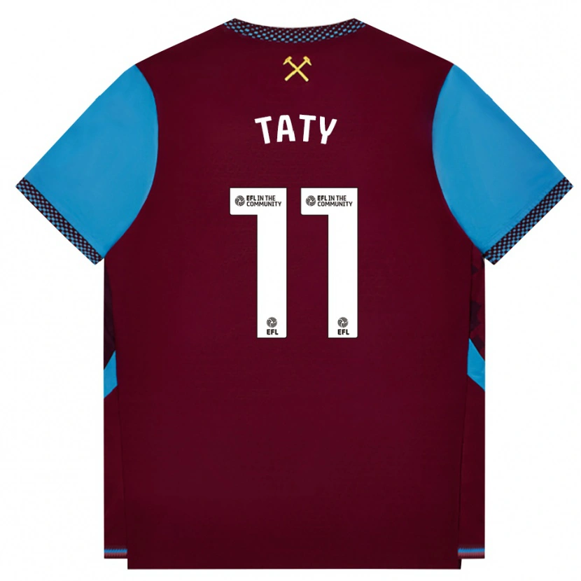 Danxen Heren Taty Castellanos #11 Bordeaux Korenbloemblauw Thuisshirt Thuistenue 2026/27 T-Shirt